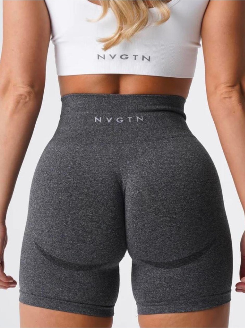 NWOT NVGTN dark gray seamless contour bike shorts size XS new without tags